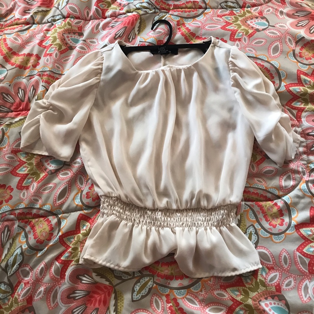 Cream blouse